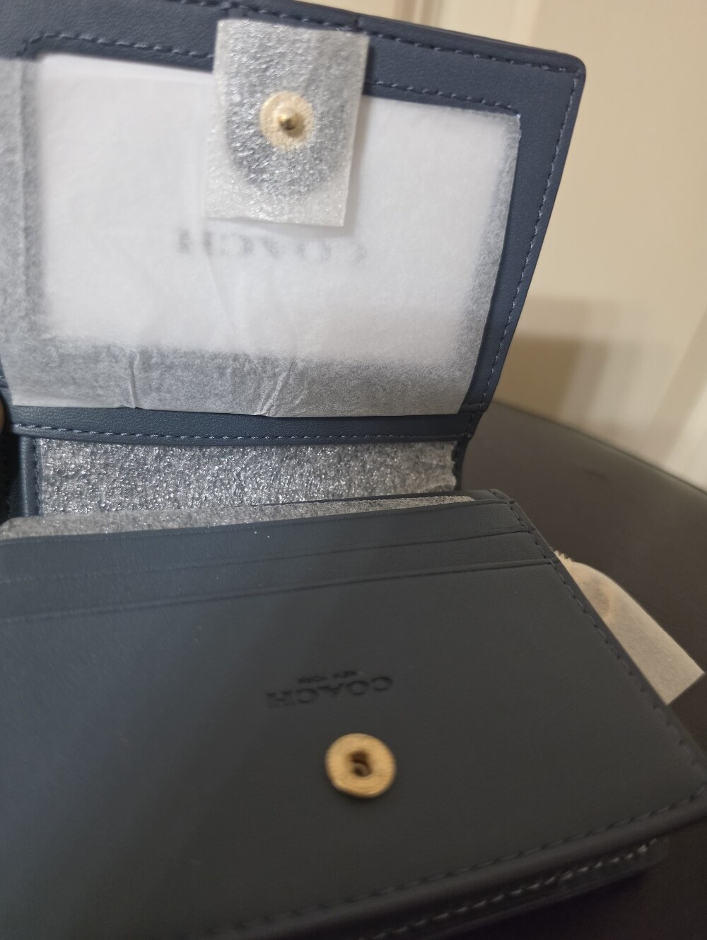 NEW Coach Snap Wallet In Signature Denim - Picture 4 of 6